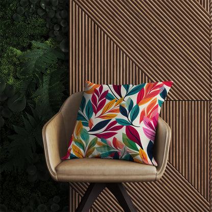 Bright Leaves Pattern Outdoor Cushion