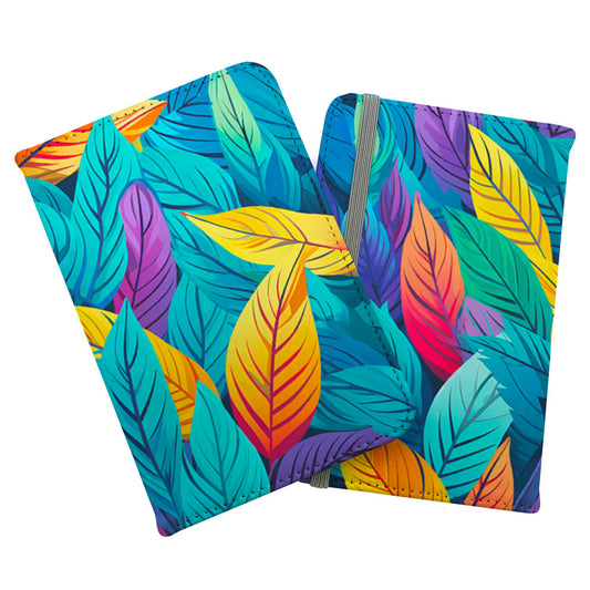 Bright Colourful Leaves Passport Cover