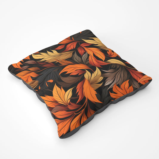 Autumn Leaves Design Floor Cushion