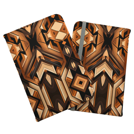 Black And Brown Intricate Pattern Passport Cover