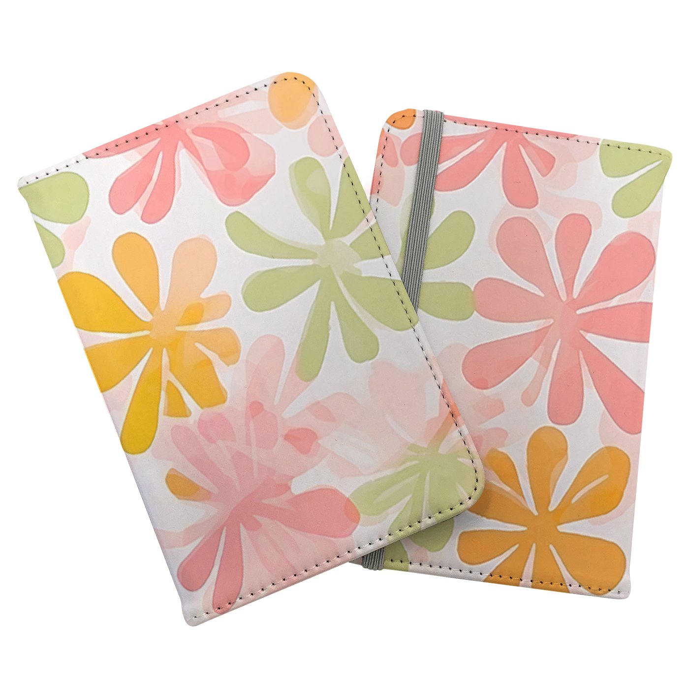 Yellow And Pink Flowers Passport Cover