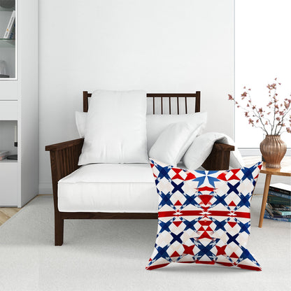 American Flag Abstract Pattern Floor Cushion