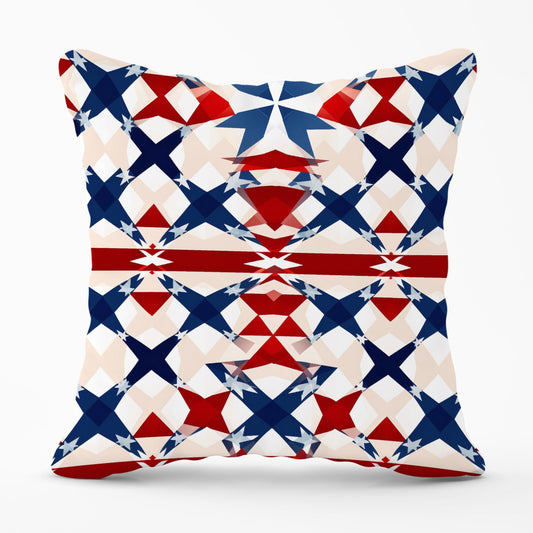 American Flag Abstract Pattern Outdoor Cushion