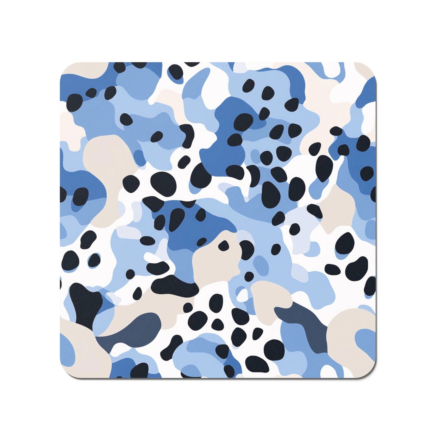 Blue Camouflage Pattern Coasters