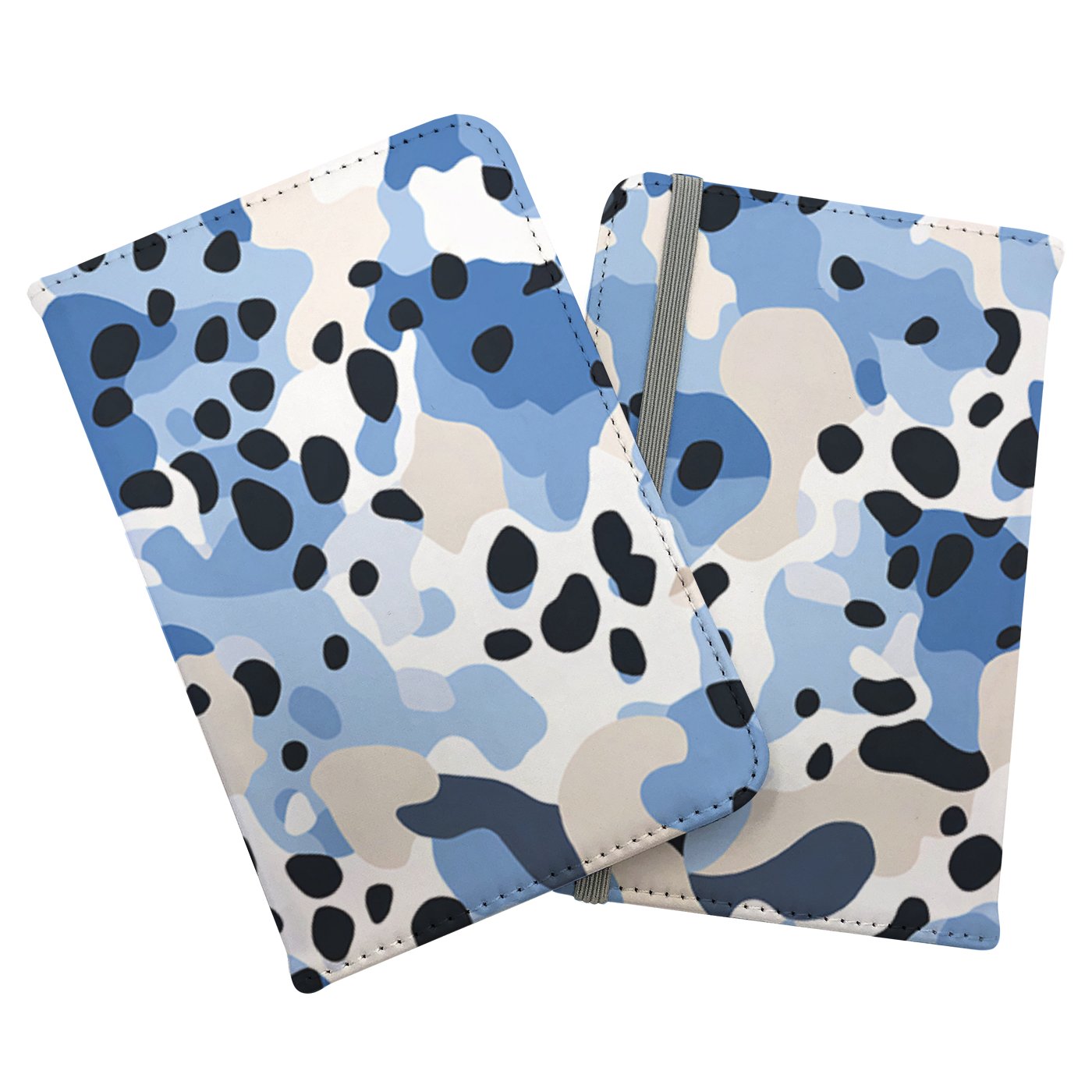 Blue Camouflage Pattern Passport Cover