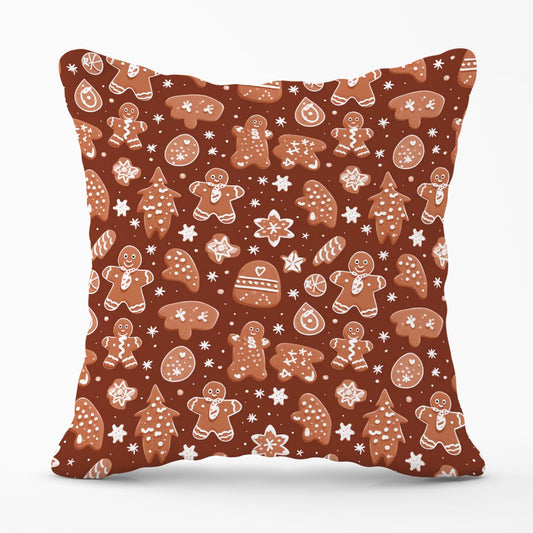 Gingerbread Cookies Outdoor Cushion