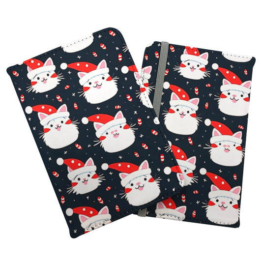 Cute Cats Wearing Santa Claus Hats Passport Cover