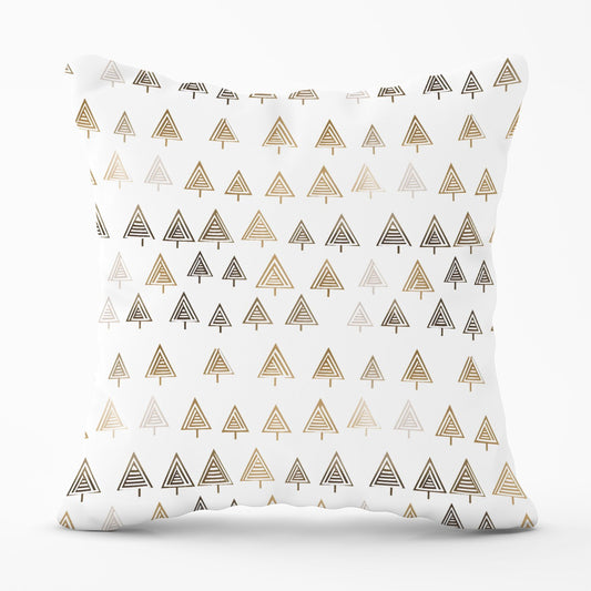 Geometric Christmas Tree Pattern Outdoor Cushion