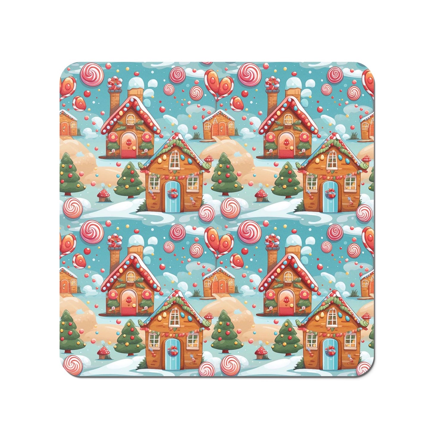 Christmas Gingerbread House Coasters