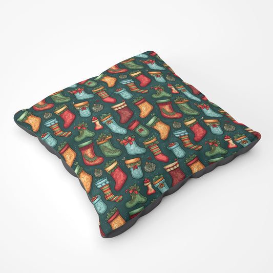 Christmas Stockings Floor Cushion