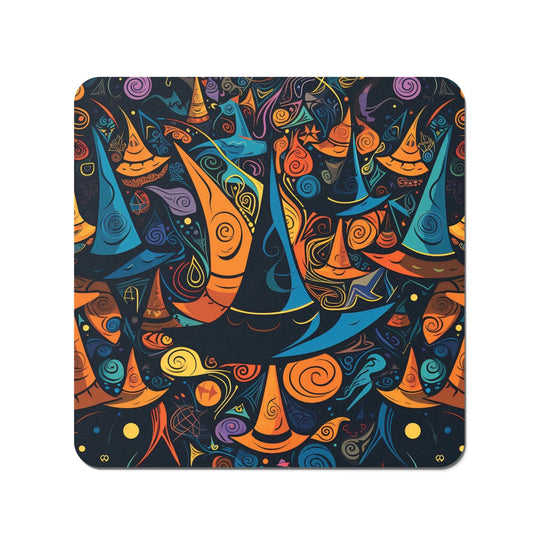 Imaginative Abstract Witches Hats Coasters