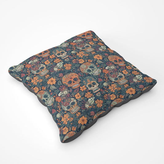 Dia De Los Muertos Skulls Floor Cushion