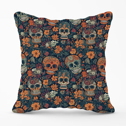 Dia De Los Muertos Skulls Outdoor Cushion