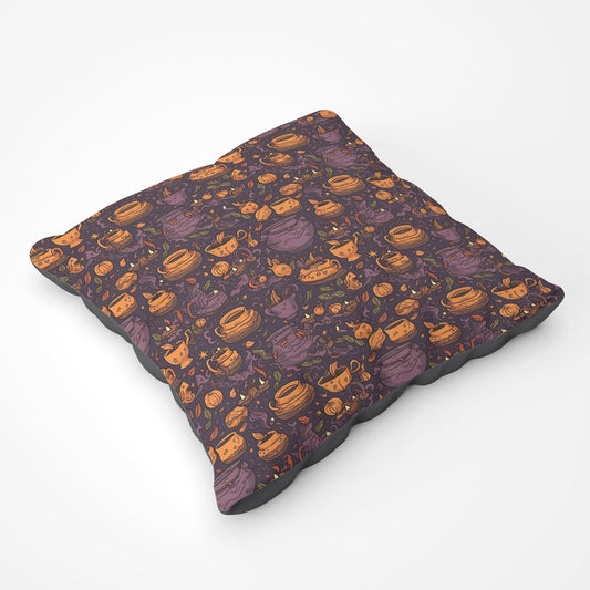 Wicked Witches Bubbling Cauldrons Floor Cushion