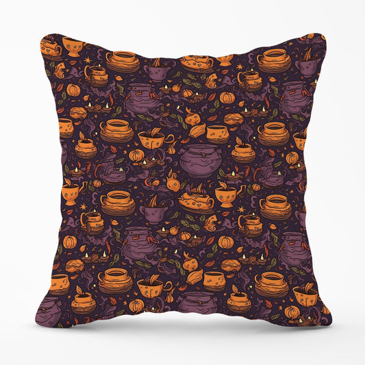 Wicked Witches Bubbling Cauldrons Outdoor Cushion