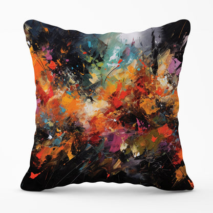 A Vibrant Abstract Painting Outdoor Cushion