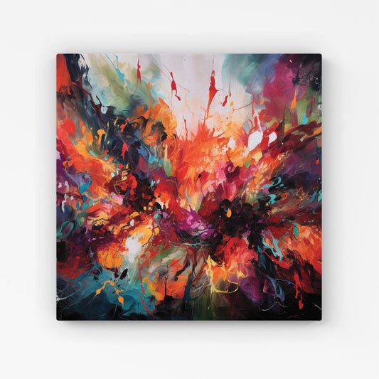 A Vibrant Abstract Painting Of Halloween Canvas